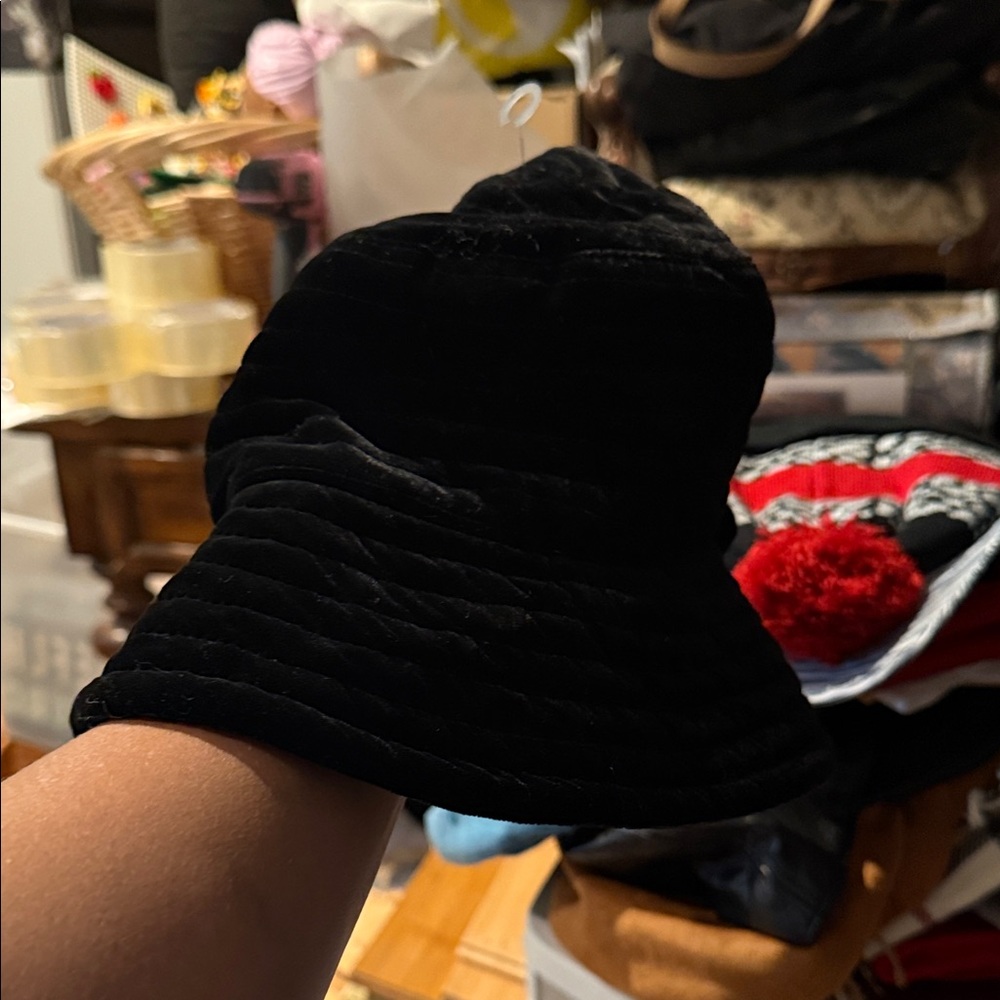 Elegant Black Bucket Hat